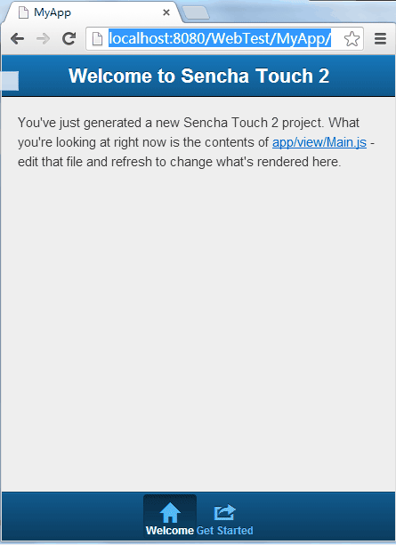 Sencha Touch应用运行效果